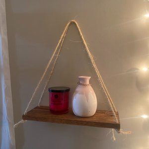 Hanging Shelves [Set of 2] Distressed Wood Hanging